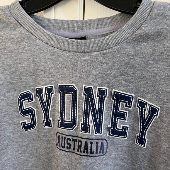 Sports Sweatshirt Sweater Shirt Mens Large Gray Sydney Australia Embroidered‎ - Picture 6 of 11